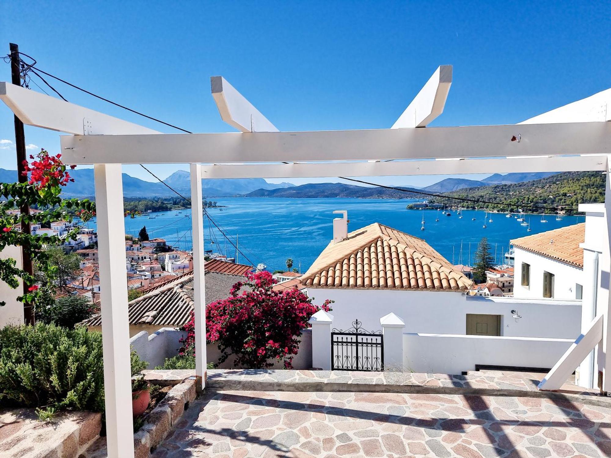 Panoramic View Apartment Poros Town Exterior photo